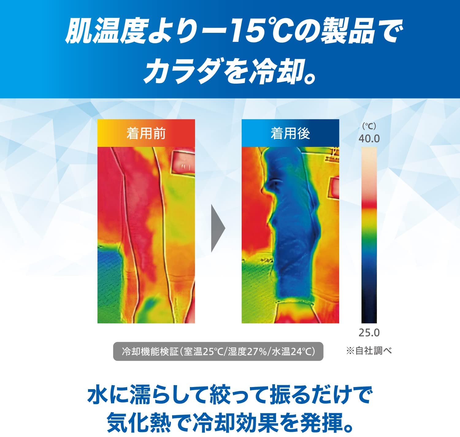 ザムスト COOL SHADER 冷感ポンチョ(冷感タオル)